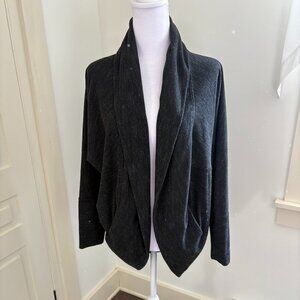 Max Studio Weekend Shawl Collar Jacket, Heathered Gray, Size Medium